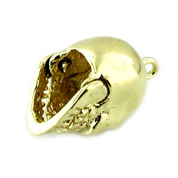 Skull Movable Jaw 14k Gold Charm