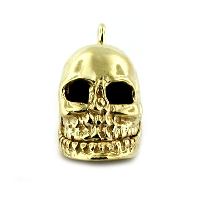 Skull Movable Jaw 14k Gold Charm