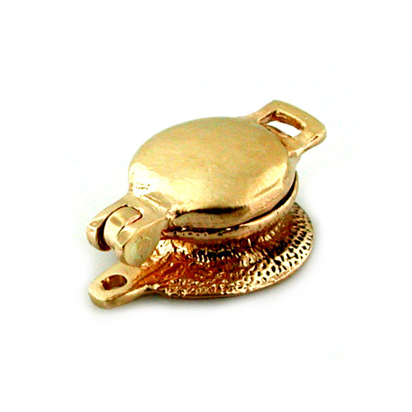 14k Gold Waffle Maker 3D Movable Charm