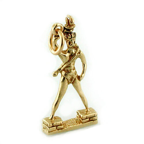 Colosus of Rhodes Statue 14k Gold Charm