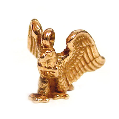 US Military American Eagle 14k Gold Charm