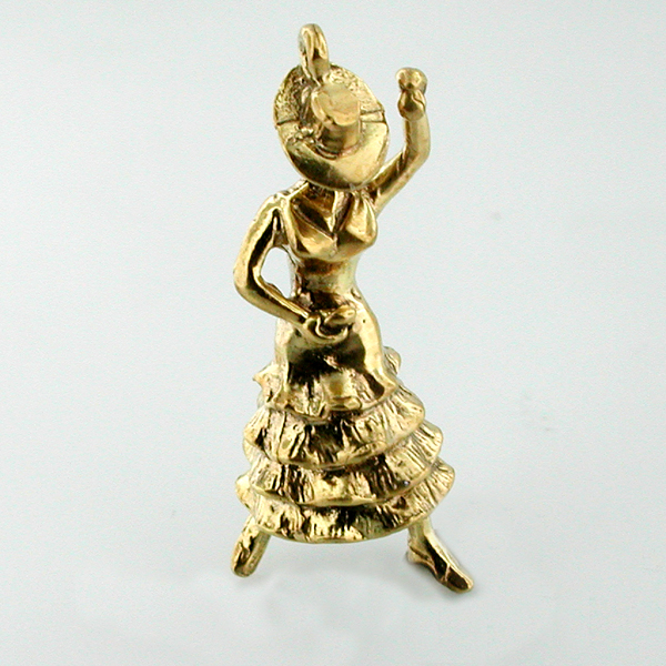 Flamenco Spanish Dancer 14K Gold Charm 