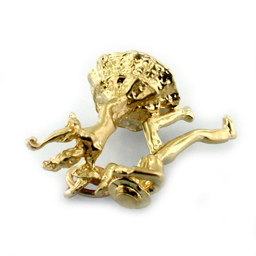Flamenco Spanish Dancers 14K Gold Charm 