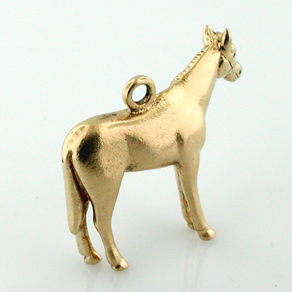 Standing Horse 14K Gold Charm