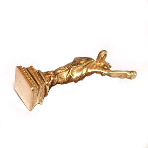 Statue of Liberty 3D 14K Gold Charm