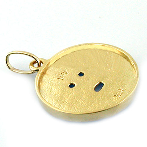 Mouth of Truth Bocca Della Verita 14K Gold Charm Pendant