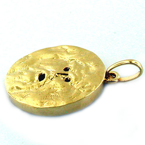 Mouth of Truth Bocca Della Verita 14K Gold Charm Pendant