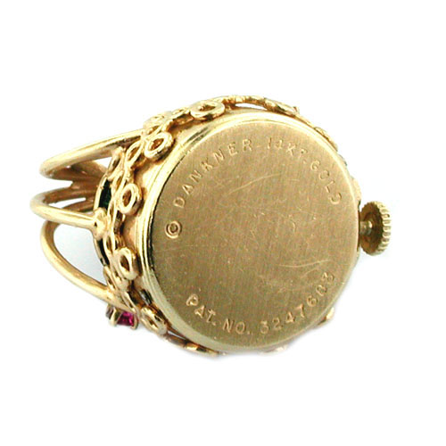 14K Gold Dankner Living Charm Mechanical Horse Racing Movable Vintage Pendant